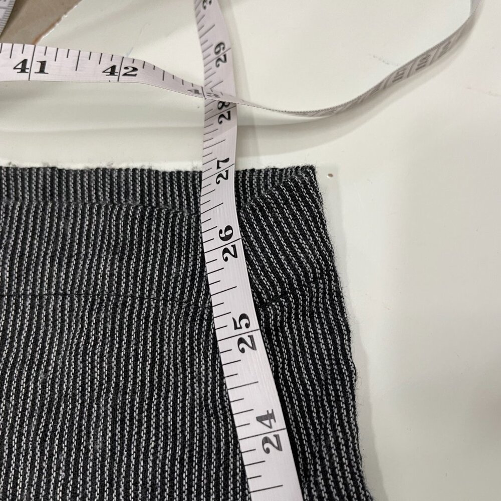 ALEMBIKA Size 0 Black White Striped Pant Suit Set V-Neck Button Front Pockets - Picture 13 of 14